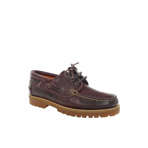 Lumberjack- Newton Boat Shoe Man in Brunello lwg Pull- up Leather, 41