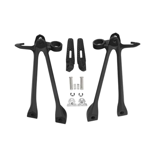 Pédales arrière de moto noires pour Suzuki GSXR 1000 de 2009 à 2011