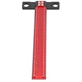 CFTGIW Hole Marking T Ruler Aluminum Alloy Precise Hole T Type Scriber for Woodworking 12in and Read is Scale The Which is Ac Marking RulerWoodworking RulerT Ruler (30.5cm / 12in)