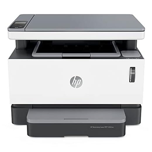 HP Neverstop Laser MFP 1202w Wireless Monochrome All-in-One Printer with cartridge-free toner tank, comes with up to 5,000 pages of toner in the box (5HG92A)