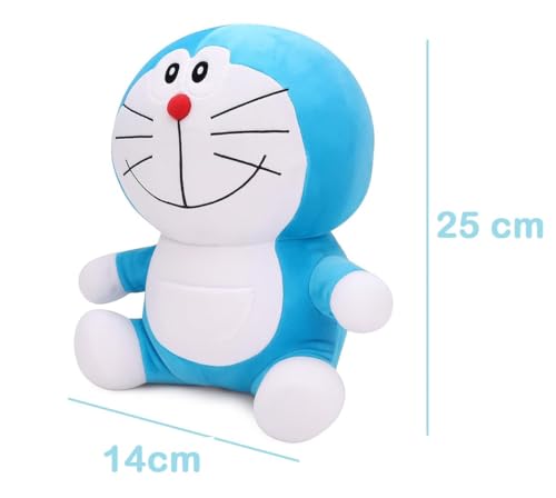 Image of Plush Stuffed Animal Toy | Ultra Soft and Cuddly Teddy for Kids and Adults | Cute Hugging Doll for Gifting, and Bedroom Decor (Blue Cartoon)