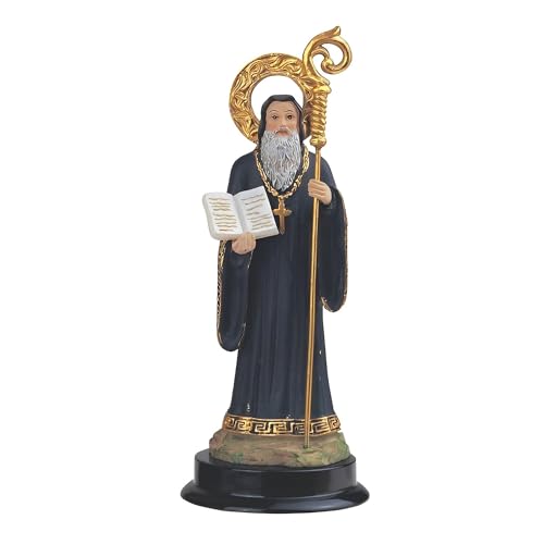 ICE ARMOR 12,7 cm H St Saint San Benito Abad Statua Święta Figurka Statua Dekoracja Biurko / Dom/Salon/Dekoracja Stołu, Idealne prezenty na ocieplenie domu dla nowego domu