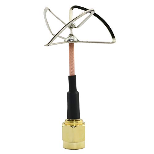 E-outstanding 1PC 5.8 GHz Clover-Leaf Antenna SMA Male for FPV Transmitter TX RX RC MAK-RHCP
