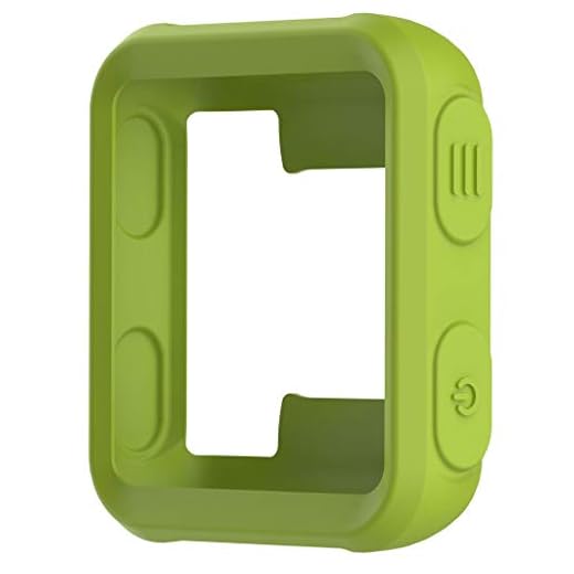Kompatibel med Garmin Forerunner 35 displayskydd, Nourich Mjukt TPU-skal fodral skyddsfodral skyddande skyddsfilm skyddsfilm displayskyddsfolie skyddsram (grön)