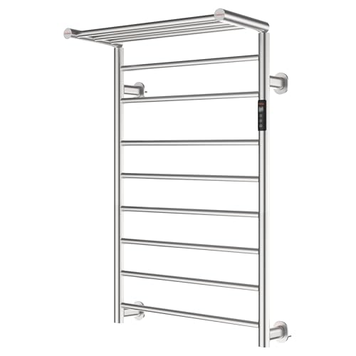 Heated Towel Rack Foldable Smart Dual-Zone APP No-Drill Chrome CA3 by Caldayx - Image 3