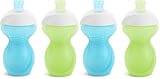 Munchkin Bite Proof Sippy Cups for Toddlers 9 Months and Up, Click to Lock Lid, Spill Proof, 9 Ounce, 4 Pack, Blue/Green