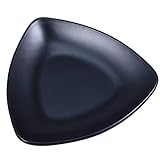 Cabilock Plato de Joyería de Melamina Bandeja de Baratija Decorativa Anillo Negro Plato Centro de Mesa Organizador de La Joyería de Mesa Llavero para Collar Pendientes