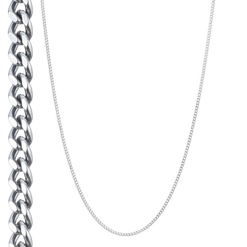 [ライオンハート] ラッピング済 スモール シルバー チェーンネックレス 喜平 シルバー925 いぶし仕上げ50cm 別注ポーチ付き メンズ ブランド