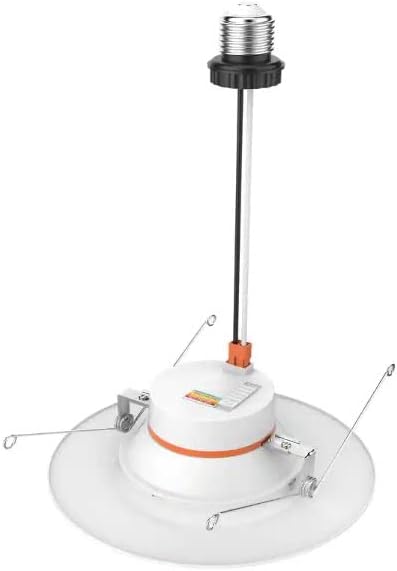 Commercial Electric 5/6 in. CEC T20 New Construction/Remodel White Dimmable LED Recessed Trim Adjustable Color Changing Technology (4-Pack)