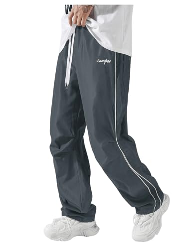 Amazon.com: SOLY HUX Men's Parachute Pants Y2k Baggy Sweatpants