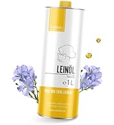 Canobel Basic Leinöl für Hunde, Katzen & Pferde 1 Liter I 12% Linolsäure I Reich an Omega 3 & 6 I...