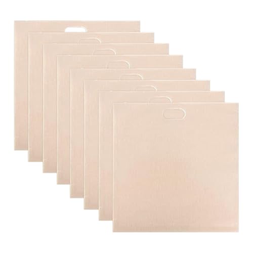 Mivanta Confezione da 8 sacchetti per tostapane, riutilizzabili, antiaderenti, grandi, 17 x 19 cm, per tostapane, panini, per microonde, grill, forno