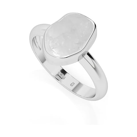 LUSTRE AND LIGHT Natural Raw Herkimer Solitaire Rings Cover