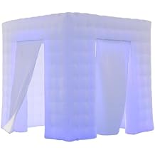 SAYOK Inflatable Photo Booth Enclosure Inflatable Booth 360 Photo Booth Backdrop 8.2x8.2ft Portable 16 Colors Led Dimmable Shooting Photobooth Tent Kit for Advertising, Bars, Shopping Malls, Events