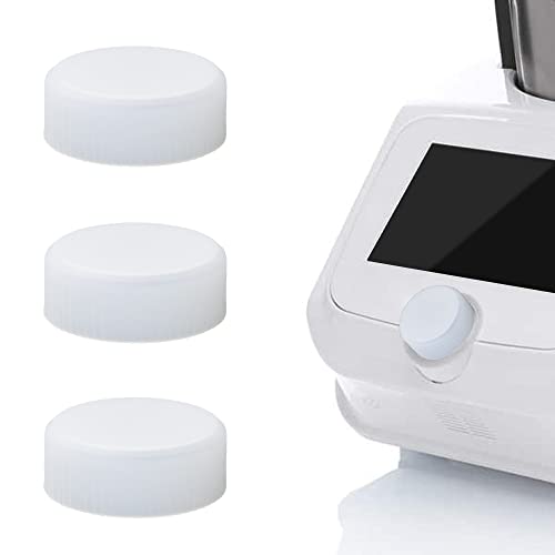 3PCS Schalter Silikon Hülle kompatibel mit Monsieur Cuisine Connect Smart Trend Küchenmaschinen, Staubdicht Schutzhülle Zubehör für MCC Schalter Schutz und Dekor, Transparent Cover