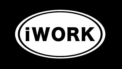 iWork Apple Office Suite iOS Application CCI Decal Vinyl Sticker|Cars Trucks Vans Walls Laptop|White|5.5 x 3.0 in|CCI2079