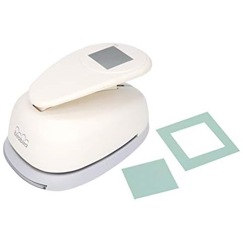 Bira 2.5 x 2.5 inch Square Lever Action Extra Large Craft Punch for Paper Crafting Scrapbooking Cards Arts (3.5 inch Square Measured diagonally) Cover