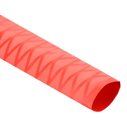 Tubo termorretráctil para caña de pescar con agarre rojo antideslizante