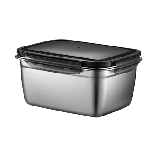 LIXSAZSE Recipiente aislante para helado, de acero inoxidable, para el hogar, para guardar comida, ensalada de frutas y picnic.