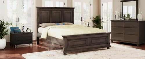 Traditional-Town-and-Country-Style-Pinewood-Vintage-Bed-with-Decorative-Fretwork-Accents-Rich-Brown-Finish Traditional Town and Country Style Pinewood Vintage Bed with Decorative Fretwork Accents Rich Brown Finish
