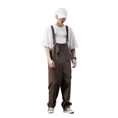 Salopette multi-poches homme avec pantalon droit en coton résistant