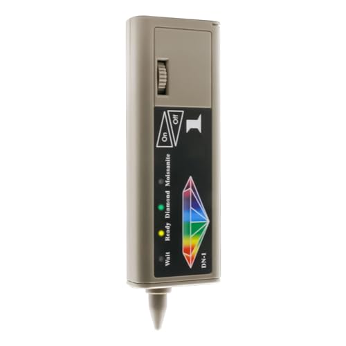 HSOKEW Diamond Moissanite Tester, Reliable High Accuracy Jewelry Diamond Tester Pen for Genuine Diamond, Synthetic Moissanite, Non-Diamond Portable Lightweight LED Diamond Detector