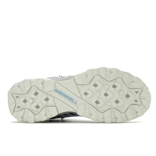 Merrell Women's SPEED ECO MID WATERPROOF Hiking Boot, Chambray, 8.5