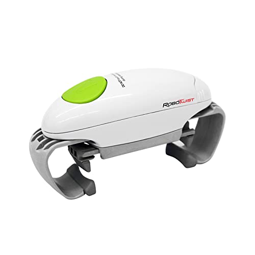RoboTwist 1014 Bottle/Jar Opener As Seen On TV White ABS Battery Operated White