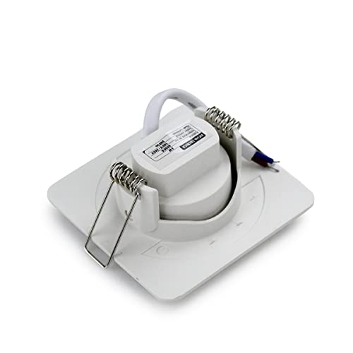 Kit 5 Luminaria Foxlux Spot Led 3W 6500K Bivolt (Quadrado)