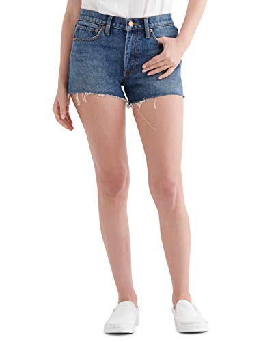 Lucky Brand Women's Mid Rise Cut Off Short, Thunder, 27 #TOP4