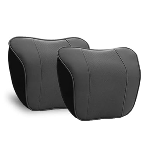 JSMGH 2 Pcs Car Headrest for Morgan Midsummer 2025,Memory Foam Neck Support Pillow Soft Breathable Pillow to Relief Head Neck Pressure Pain,Black