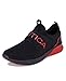 Produktbild Nautica Men's Casual Fashion Sneakers-Walking Shoes-Lightweight Joggers-Coaster-Black Red-10