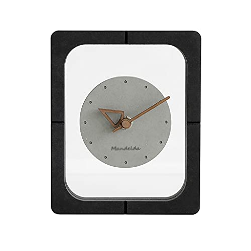TOMYEUS Relógio de mesa vintage moderno decoração de casa relógio de mesa mudo sala de estar quarto