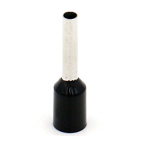 100Pcs Wire Copper Crimp Connector Insulated Ferrule Pin Cord End Terminal Black