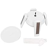 modeboutique zug Solarbetriebener Plattenspieler-Ständer mit LED-Beleuchtung, energiesparend.