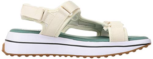 PUMA PUMA Unisex Slide Sandal, Eggnog Blue Spruce Tigerlily, 10 US Men