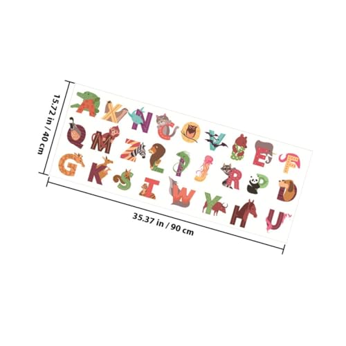 LALAFINA Vinilo Decorativo Alfabeto Animales Cartoon PVC miniatura 2