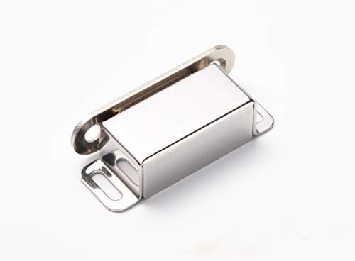 Schrankmagnete Mousike Schranktürverschluss für Küche Badezimmerschrank Kleiderschrank Schrankverschlüsse Schranktür Schubladenriegel (Silber 6er Pack)