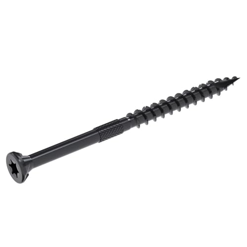 Grip-Rite GRDF3STBLK1 DeckForce #10 x 3 Nano Coated Wood Screws, Black, 1lb Box - Thumbnail 3