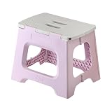 Vigar Taburete Plegable Portatil Compacto para Adultos, Violeta