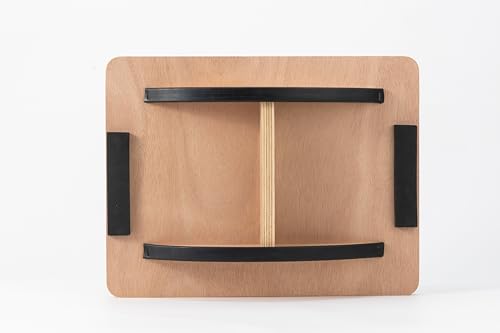 Dikumi Balance Board Wobble Board for Adults and Kids - Anti-Slip 350LBS Balance Board for Physical Therapy,Balance Training,Posture Correction,Standing Desk Core Strength Wooden Balance Rocker Board