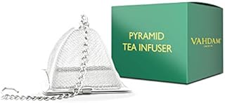 Pyramid Tea Infuser | Tea Infusers for Loose Tea | 18/8 Stainless Steel Fine Mesh Strainer | Best Tea Infusers for Loose Tea | Tea Strainers | Loose Leaf Tea Infuser | Gift for Him/Her