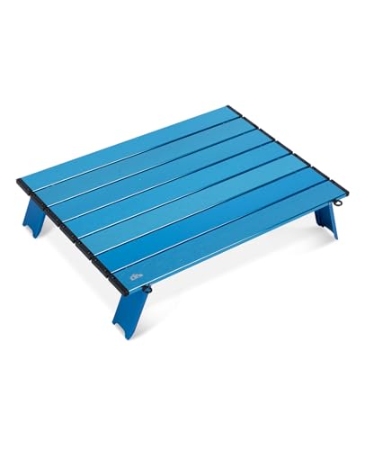 iClimb Ultralight Compact Mini Folding Alu. Table (Blue - L)