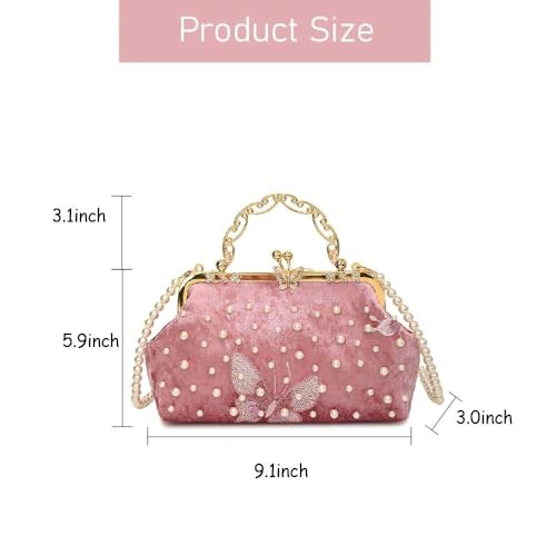 Bolso Tote Mariposa de Perlas para Mujer miniatura 4