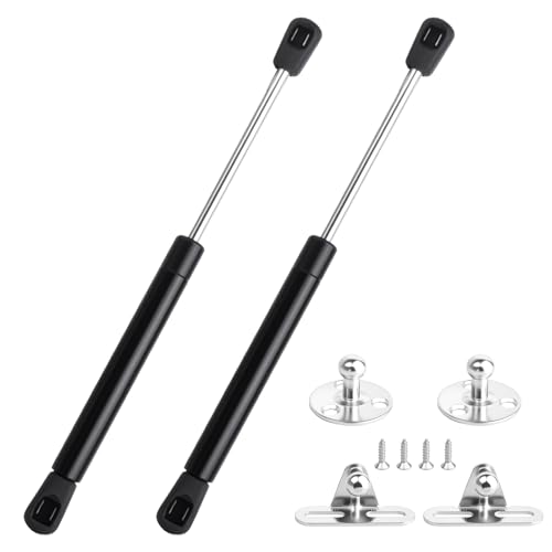 2 Pack Gas Struts, 10 Inch 45Lbs/200N Gas Strut Shock Spring Lift for Window Lift and Lid Support/Gas Shocks for RV Bed Platform/Floor Hatch/Outdoor Bench/Cabinet/Tool Box (200N)