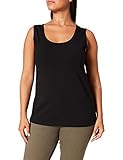 Reguläre Passform GINA LAURA Damen bis 3XL, Basic Tanktop, Ärmellos, Rundhals, Passform Regular, schwarz XXL 100976 10-XXL