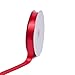 Creative Ideas PSF0708-250 Solid Satin Ribbon, 7/8"/100 yd, Red