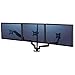 Produktbild Fellowes Monitorarm für 3 Bildschirme bis je 27 Zoll (68,5 cm), Platinum Series, mit Gasfeder, USB Ports, Klemme, schwarz