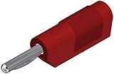 4 mm SKS Hirschmann VSB 20 Bananenstecker Stecker, gerade Stift-Ø: 4 mm Rot 1 St.