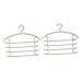 2pcs Clothes Drying Rack Wardrobe Accessories Scarf Rack Pants Storage Rack Hanger Multi-Layer